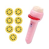 Hearthxy Linterna Proyector Infantil Animales Proyector Iluminación Juguetes Pequeños Diapositivas de Cuento de Hadas Juguete educativo para niños y niñas