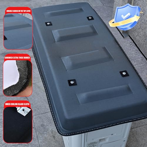 Outdoor Mini Split Klimaanlage Abdeckung, Universal Ganzjahresschutz für Kondensator, Wärmepumpe, Kompressoreinheiten, schützt vor Regen, Schnee, Staub und Blättern-2