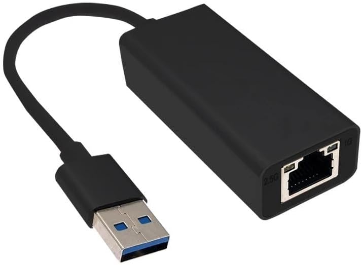 USB 3.0 to 2.5g RJ45 Adapter with Ethernet Port for Network Connection, Fast and Efficient Transmission, Designed for Versatile Use