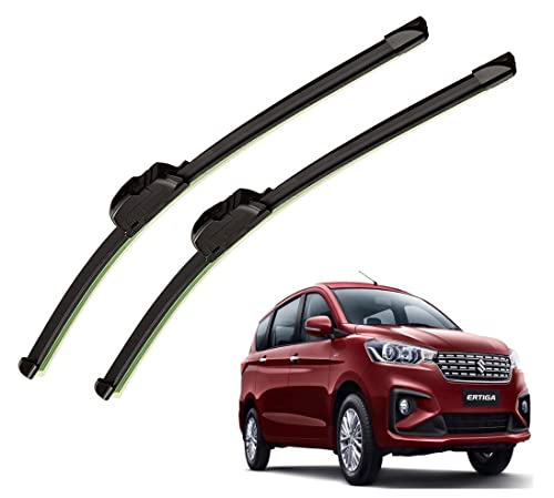 Image of Auto Hub Car Wiper Blades Compatibility With Maruti Suzukii Ertiga 2019 - Set of 2 Pcs (D-22,P-16)