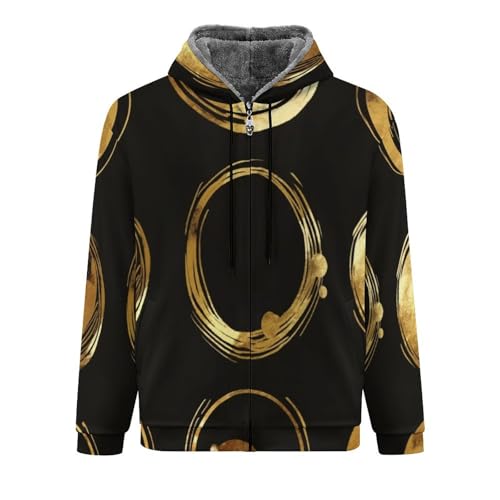 Sweat-shirt golden graffiti circle homme sweat à capuche en polaire veste d'extérieur