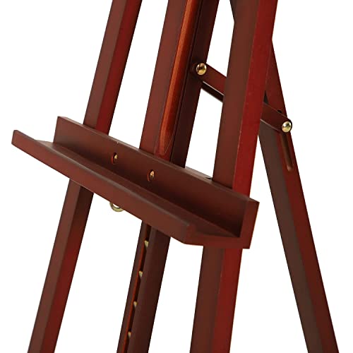 Meeden Easel Stand, Wooden Easel, Art Easel, Solid Beech Wood Easel, Painting Easel For Adults, Adjustable Easel From 57-76"And Working Angles, Hold Canvas Up To 43 Inches, Walnut #TOP4