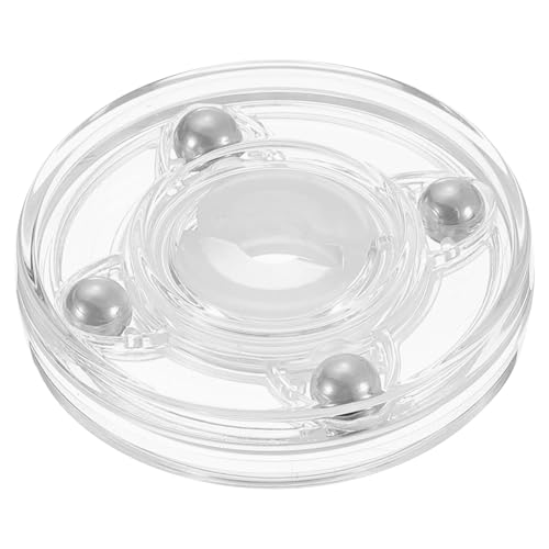 uxcell Acrylic Lazy Susan Turntable, 2 Inch Clear Turntable Organizer Ball Bearing 360 Degree Rotating Tray for Spice Rack Table Cake Kitchen Pantry Decorating Bathrooms