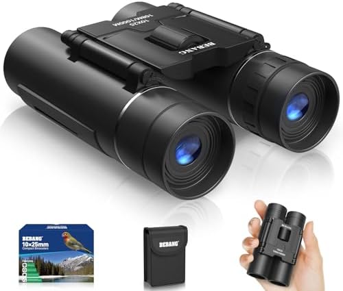 Binocolo 10x25 Compatto E Leggero Per Birdwatching, Concerti E Sport - Vista HD Con Borsa E Cinghia - Foto 13