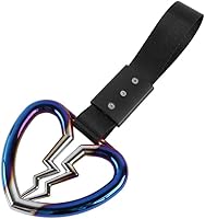 Vista 7 de Q1-TECH, JDM Tsurikawa Anillo japonés de metro, tren, autobús, mango de corazón roto, correa de mano, anillos de advertencia para parachoques