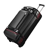 Rolling Duffle Bag with Wheels–100L Large Travel Bag with 5 Handles, Compression Straps, Heavy-Duty Duffel Bag for Travel Wheeled Duffle Luggage, Expandable Luggage for Long Trips