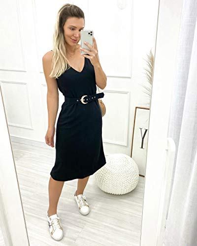 Vestido Midi Lauren Preto