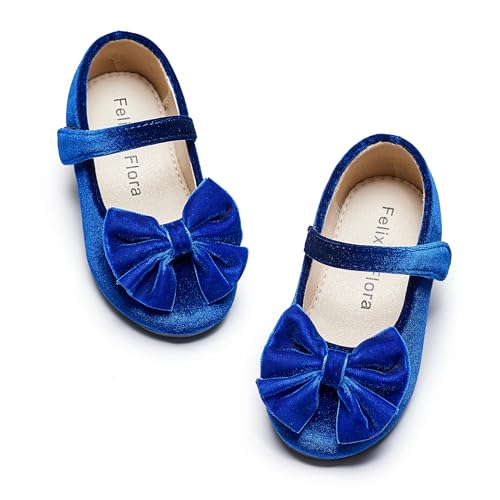 Image of Felix & Flora Toddler Flower Girl Dress Shoes Girl Ballet Flats Party School Shoes Wedding