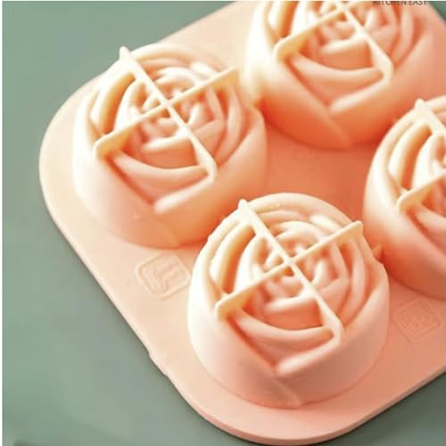 Moldes de Hielo de Silicona Flor Rose Paquete 4 miniatura 4