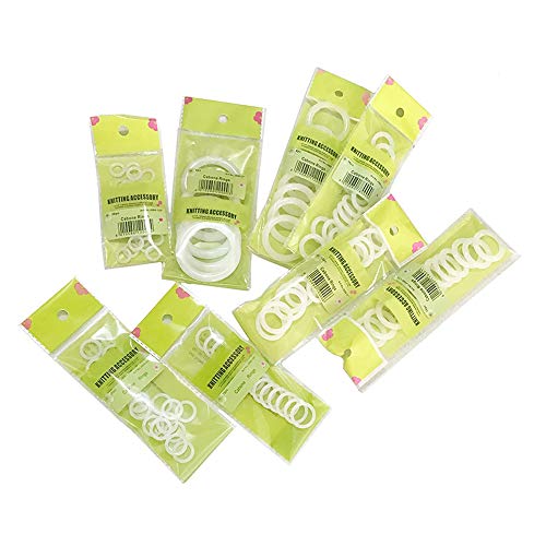 Xfybzn PLASTIC-O-RINGS-123PCS 123Pcs Plastic O Rings Diy Crochet Ring Circle Hook Sewing Accessories Tool Plastic Rings cover