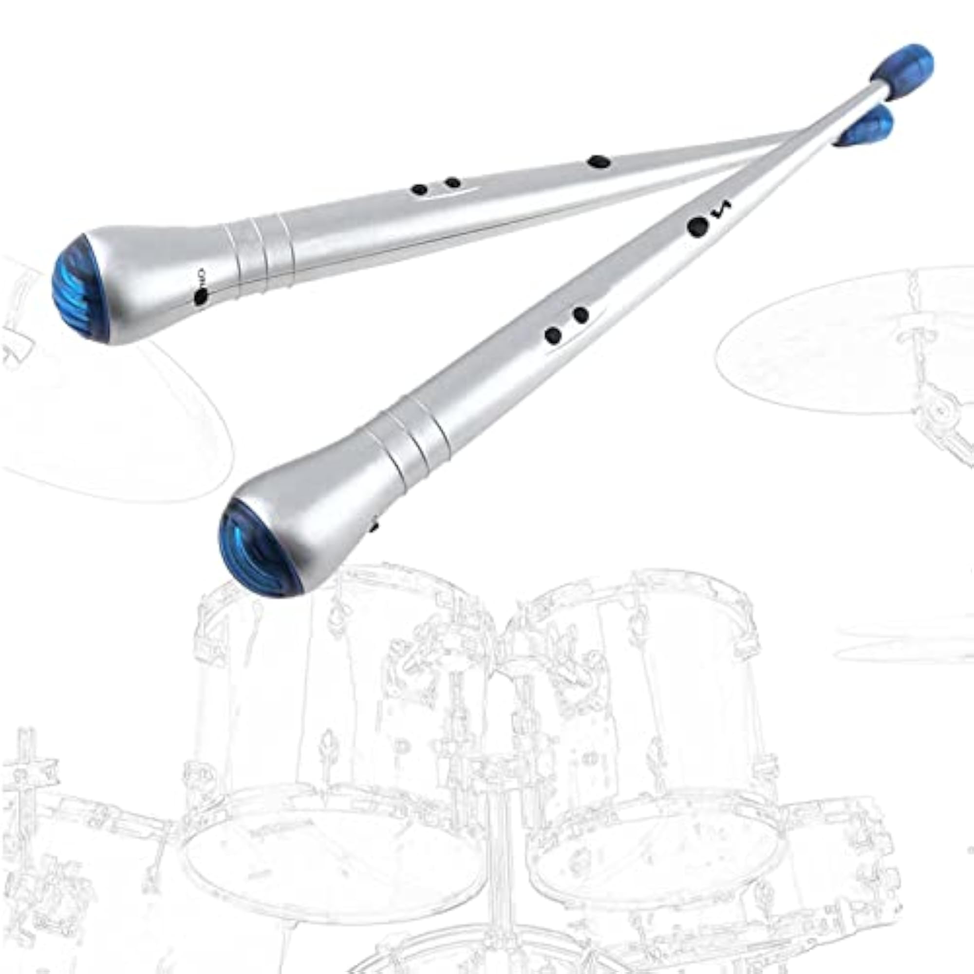 2X Air Drum Sticks for Electronic Drumming