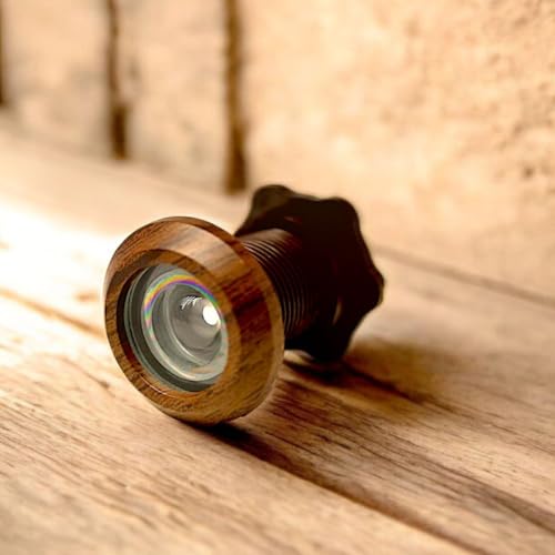 Image of Eye Berry Door Viewer Peephole,Full abs Door Eye Glass lens180-Degree Wide Angle Lens.20 MM to 38 mm Door thikness 25 mm Hall Required (3, wengy Wooden)