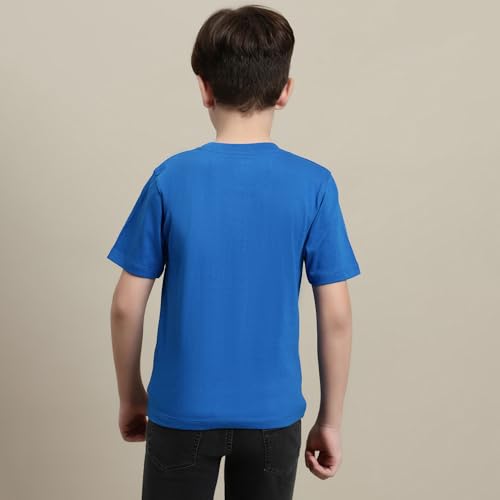 Image of Kidsville Official Naruto Anime Boys Half Sleeves Round Neck Graphic Character Printed Regular Fit Pure Breathable Cotton Fabric Tshirt