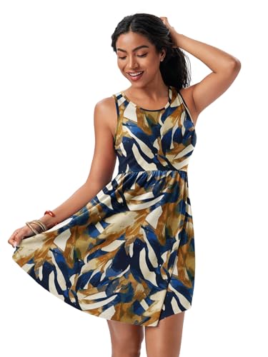 Image of HiMONE Vacation Dresses for Women 2025 Summer Dress Women's Casual Sundresses Casual Beach Petite Sun Dress XS-2XL