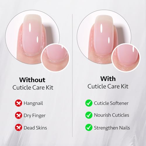 GAOY Cuticle Care Kit - Cuticle Oil and Cuticle Remover, 20ml 2 Pcs Cuticle Nourishes and Softener, Promotes Nail Growth and Strength - Image 6