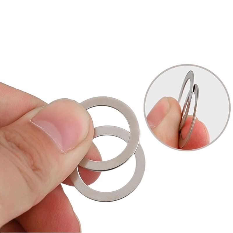 Kotflügelscheiben, 100 Stück/Set, 304 Edelstahl, super-ultradünne flache Unterlegscheibe, ultradünne Unterlegscheibe, einfache Dichtung, M14- M18, Dicke 0,1/0,2/0,3/0,5 mm(17 * 24 * 1 100pcs)