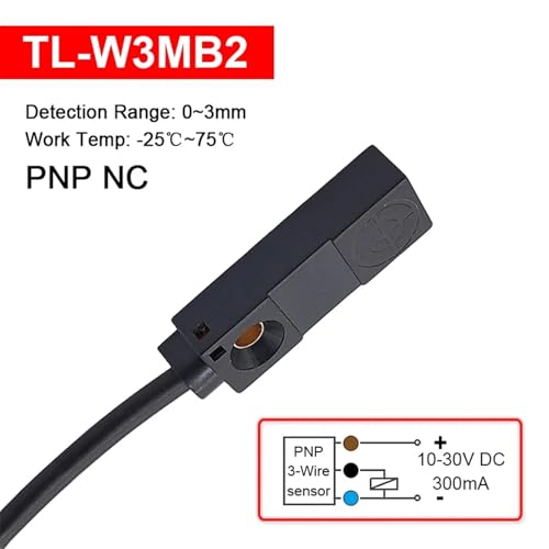Capteur de proximité carré TL-W3MB2 pour détection de métaux