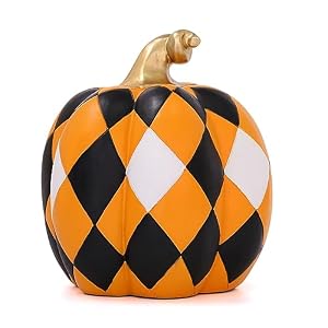 Suoedd Pumpkin Statues Modern Home Decor 9.05'' –Resin Pumpkin Figurines for Living Room Desk Table Home Office Decor,Bookshelf Decor,Sculptures Decor for Shelves,Gifts for Halloween Thanksgiving Suoedd Pumpkin Statues Modern Home Decor 905 Resin Pumpkin Figurines for Living Room Desk Table Home Office DecorBookshelf DecorSculptures Decor for ShelvesGifts for Halloween Thanksgiving