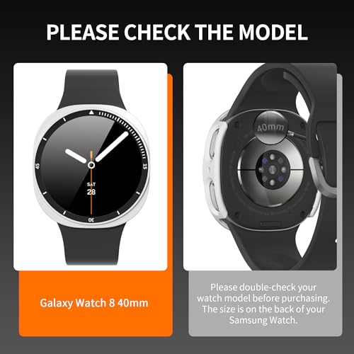 Protector Samsung Galaxy Watch 8 40mm anticaídas y antivaho transparente 2