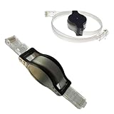 ThtRht 2 Pack Retractable Ethernet Cable 5FT Cat5 Lightweight Portable Internet Cable Network Cord LAN Cables Ethernet Patch Cable for Laptop Ethernet Adapter Travel Hotel PC Computer Router Switch