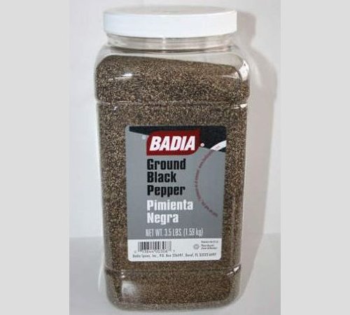 Badia Black Ground Pepper - 3.5 Libras - Pack of 4