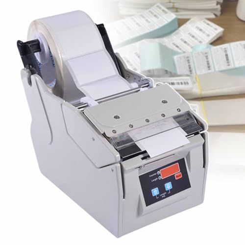 Dispensador de etiquetas autoadhesivas y peladora con contador para negocio