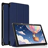 Schlank Leichte Hülle für 10 Zoll Tablet (Nur 13. Gen, 2023), TOKILO PU Leder Dreifach Ständer Schutzhülle mit Auto Schlaf/Aufwach, Nicht für LG 10 Tablet, Marineblau
