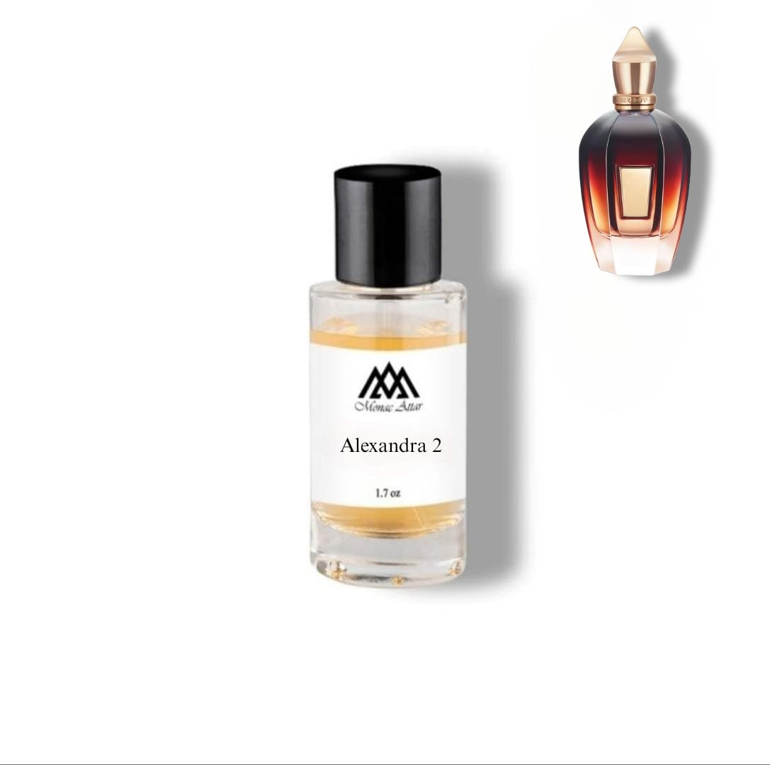 Monac - Collection - Niche Inspired Perfume - Eau de Parfum - 90%-99% similar, Long Lasting 8-15 hour, (1.7/50ml), Quality Ingredient (Alexandra 2 Inspired by Alexandria II Extrait (u))
