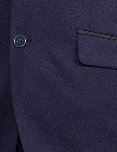 Image of Raymond Wool Blend Men's Full Sleeve Contemporary FIT Dark Blue Formal Suit