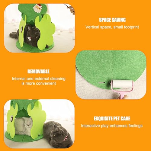 Ninho de gato de árvore de Natal,Casa de gato de árvore de Natal, Árvore de nidificação de gato de f