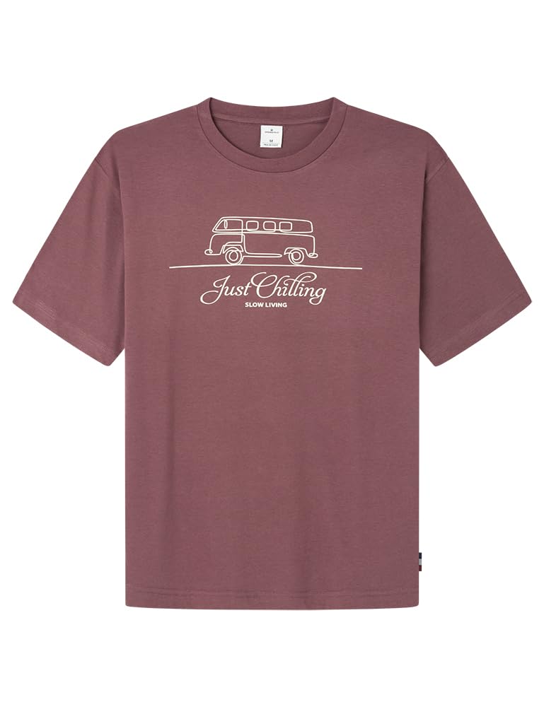SPRINGFIELD Men's T-Shirt, Standard Wine, M