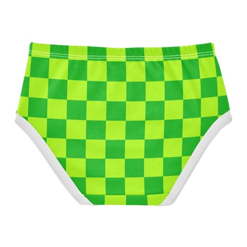 Green Buffalo Checkered Toddler Girls's Underwear 2T2