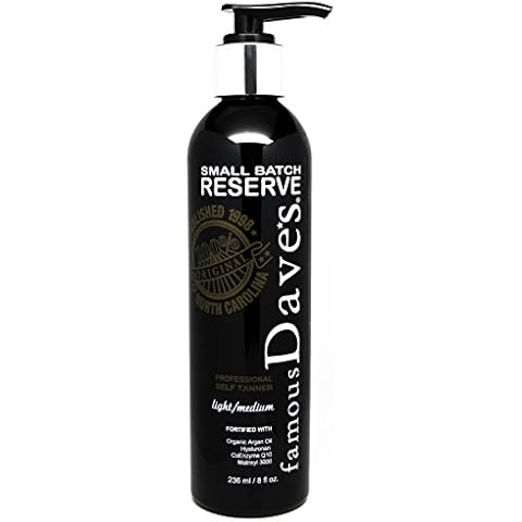 Dave’s Self Tanner Natural Light/Medium Sunless Tanning Anti-Aging Lotion. All Skin Types Cover