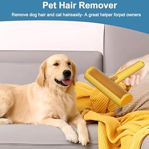 Pet hair remover roller for couch with hidden handle push type dog  cat hair remover portable reusable lint rollers washable travel lint remover for clothesfurniturecouchbedcar seatcarpet   cucciolini doodles
