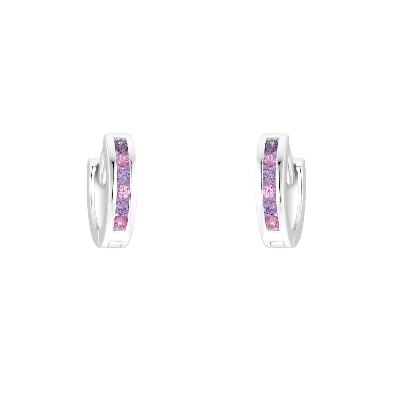 Prinzessin Lillifee Creolen 925 Sterling Silber Mädchen Kinder Ohrschmuck, mit Zirkonia synth., Kommt in Schmuck Geschenk Box