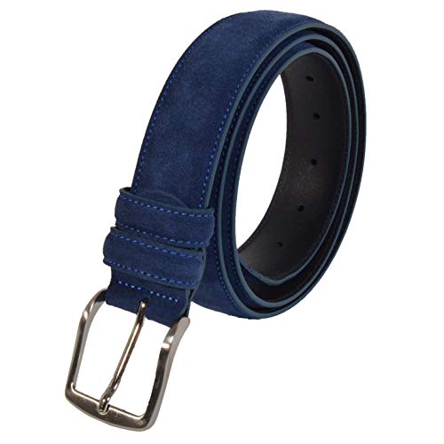 GreSel - Cinturón de ante para hombre y mujer, fabricado en Italia Cover