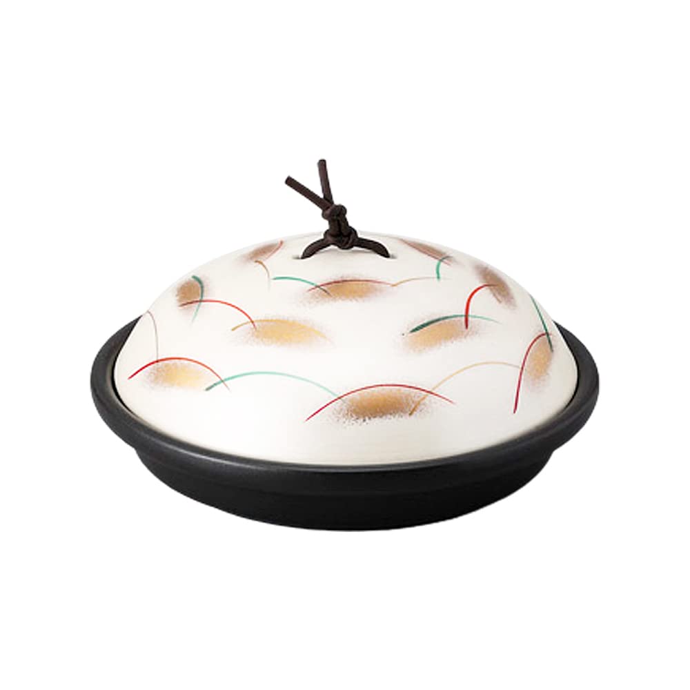 たち吉 白とくさ セラミック土鍋 直火・IH対応 22cm 日本製