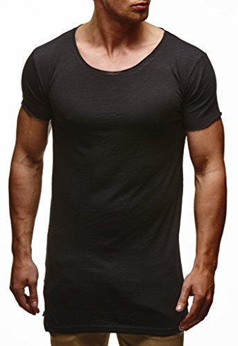 Leif Nelson Men's Modern Basic T-Shirt Crew Neck Shortsleeve Sweatshirt Hoodie Sweater Jacket Slim Fit LN63362