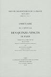 L'obituaire de l'hôpital des Quinze-Vingts de Paris