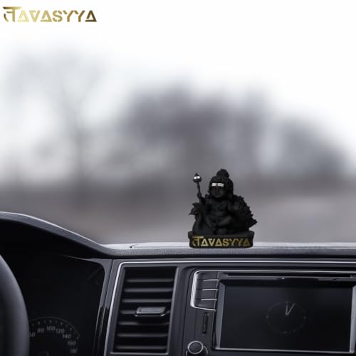 Image of Lord Murugan Idol | Bal Kartikeya /Skanda /Subrahmanya Swamy Statue with Peacock | for Mandir, Car Dashboard, Home Temple, Office Desk & Home Decor | Spiritual Gifting & Housewarming