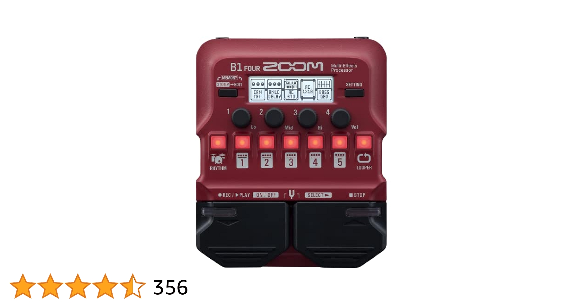 Amazon | ZOOM ズーム B1 FOUR ベース用マルチエフェクター