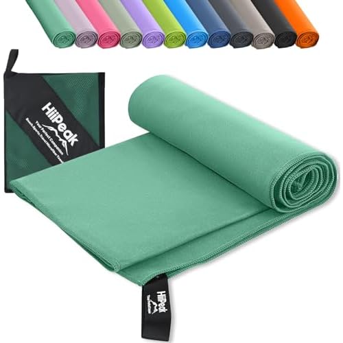 HiiPeak Microfibre Towel Compact Camping Travel Gym towel 100x50cm - Quick Dry Lightweight Absorbent Sports Swimming traveling Hiking Drying Towel for