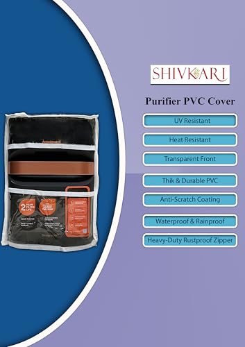 Image of Water Purifier Cover Compatible with Aquaguard Designo NXT 9-Stage RO+UV - Waterproof, Oil & Stain Resistant, Dustproof, Transparent Window, Velcro Closure