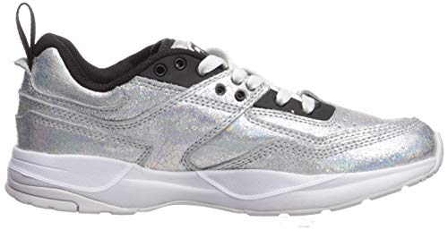 Dc Women's E.tribeka Se Skate Shoe, Silver, 9 M Us #TOP5