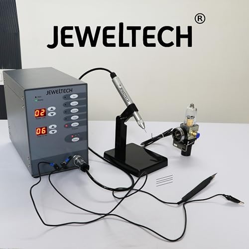 Image of JEWELTECH Automatic Pulse Touch Soldering Machine - Portable Metal Spot Welding Machine for Gold,Silver Jewellery and All Type Of Metal Welding Repair & Manufacturing