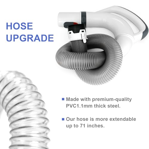 Image of Upgraded Replacement Hosehandle for Shark Navigator Rotator Lift-Away Vacuums for Series NV355, NV355C, NV355CFS, NV356E, NV356Q, NV357, NV358, NV358BRN, NV370, NV370 26 (White)