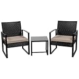 allibert polyrattan balkonset Das Gartengarnitur besteht aus 2 Stühlen und 1 Tisch. Alle Teile können flexibel, nach Bedarf angeordnet, gestellt werden.