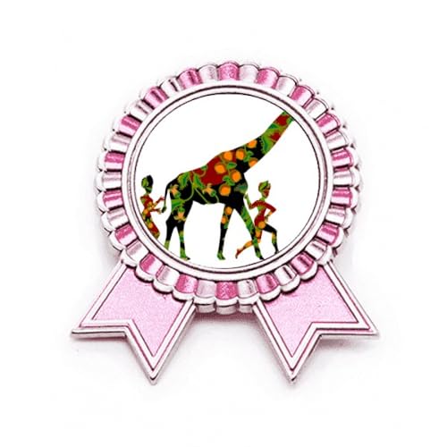 Broche rose femme africaine LadyGirafe pour sublimer vos vestes