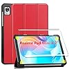 YMYH Hülle für Realme Pad Mini (2022) + 1 Pcs Schutzfolie für Realme Pad Mini hülle – Flip Case Cover Schutzhülle…