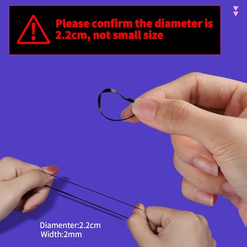 Teenitor 2000pcs Black Hair Rubber Bands Soft Elastic Hair Ties for Kids Girls Hair Braids